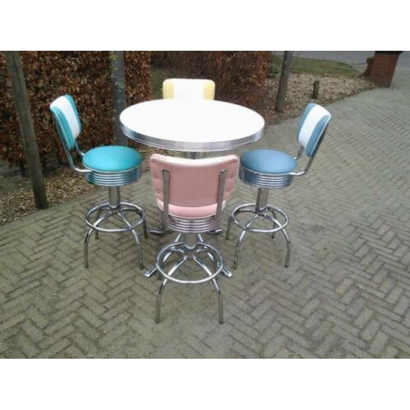 Amerikaanse barkrukken Bel Air bar tafel sixties fifties ...