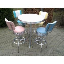 Amerikaanse barkrukken Bel Air bar tafel sixties fifties ...