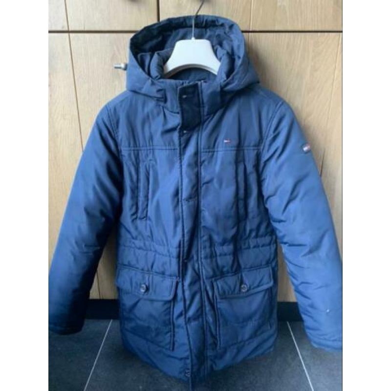 Tommy Hilfiger winterjas parka blauw maat 152