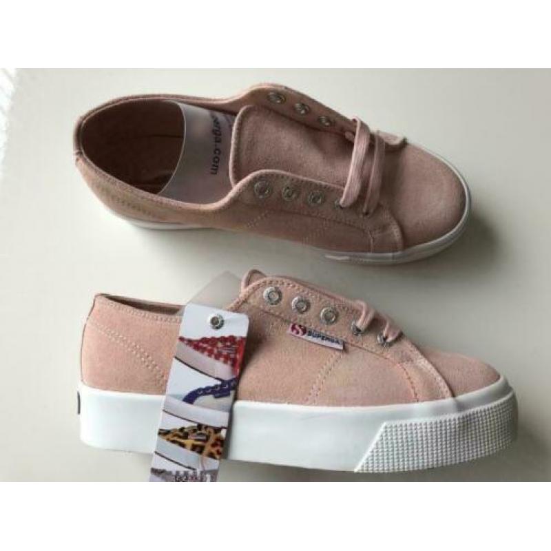 NIEUW Superga 2730 Suede Sneakers Pink Skin Maat 37