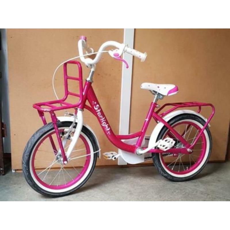 Troy meisjesfiets 16 inch Starlight roze