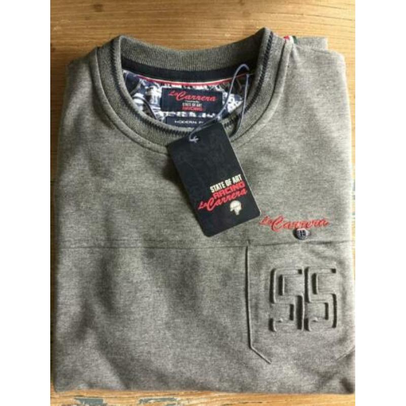 Carrera by state of art grijs sweater trui small bcbc NIEUW