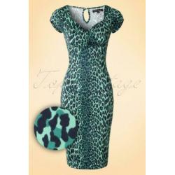 King louie 50s Perry dress Leopard zoo dress maat L