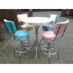 Amerikaanse barkrukken Bel Air bar tafel sixties fifties ...