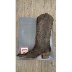 Nieuwe leren western/cowboy laarzen maat 36 € 30.00