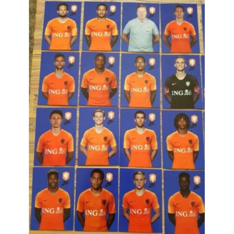 Setje spelerskaarten Nederlands Elftal / Oranje 2020