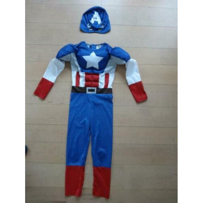 carnavals verkleedpak Captain America pak H&M 122-128