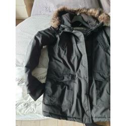 Superdry winterjas zwart maat xl zgan