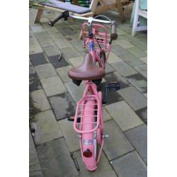 Alpina Cargo 16 inch oud roze transport fiets voor meisjes