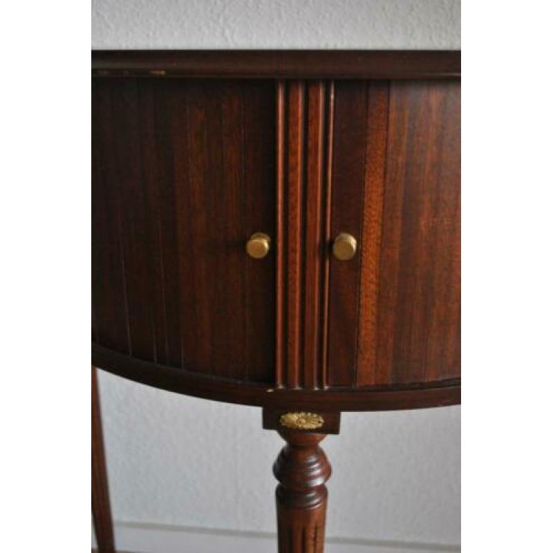 Sidetable, bijzettafel, halve maan, nette staat