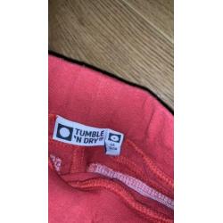 Tumble ‘n dry rood / wit pakje maat 74