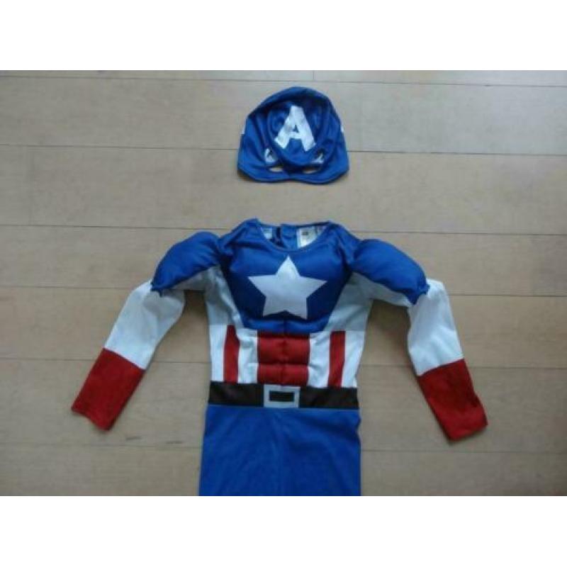 carnavals verkleedpak Captain America pak H&M 122-128