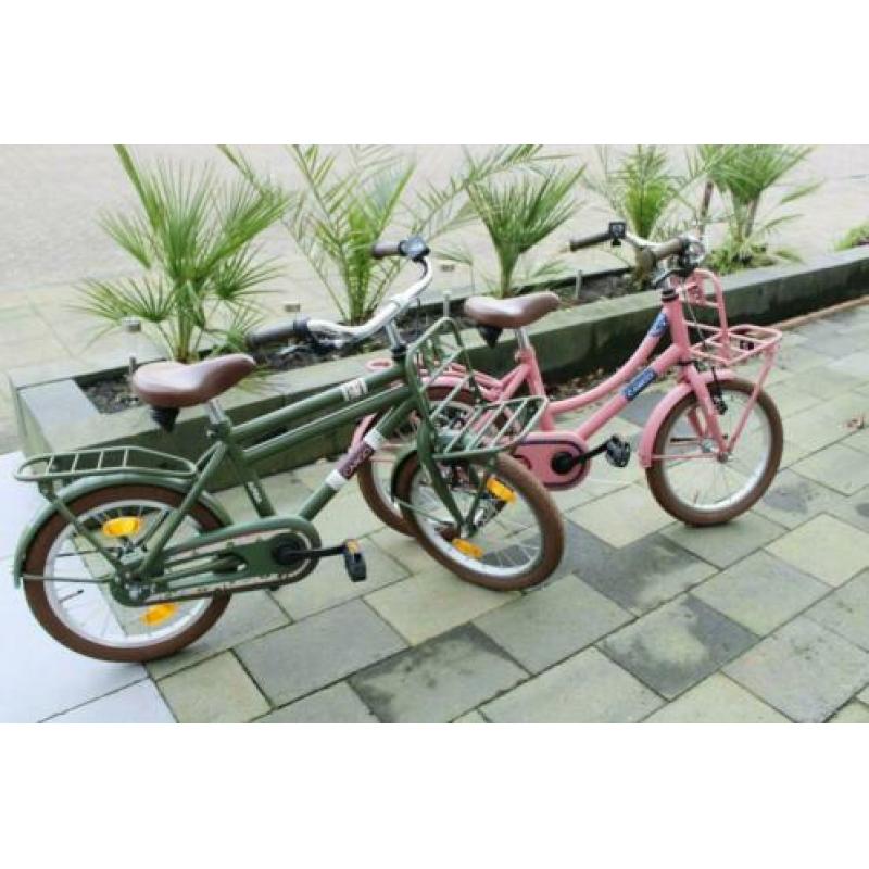 Alpina Cargo 16 inch oud roze transport fiets voor meisjes