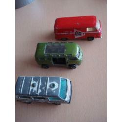 3 VW Transporter, Matchbox, Majorette, Playart