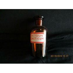 B-290, Oude apothekersfles, Acidum Lacticum