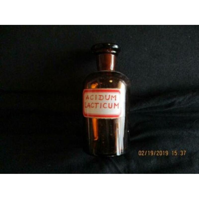 B-290, Oude apothekersfles, Acidum Lacticum