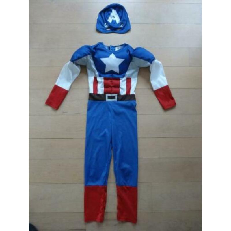 carnavals verkleedpak Captain America pak H&M 122-128