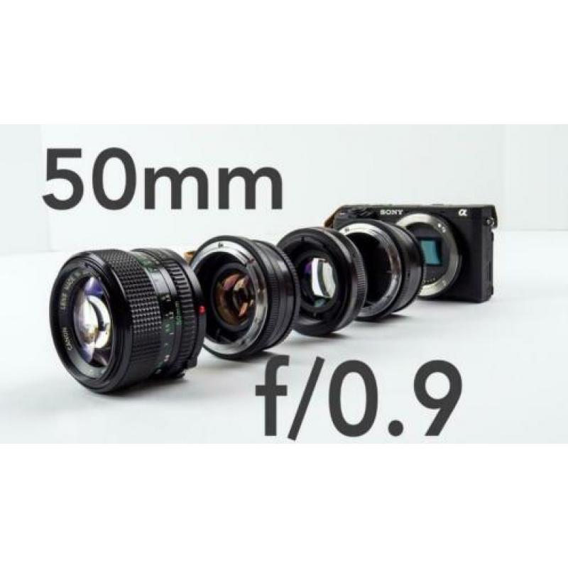 Canon 50mm USM f1.4 + speed Booster EF adabter Sony E Mount