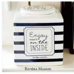 Riviera Maison Grocery Store Storage Jar Stripes