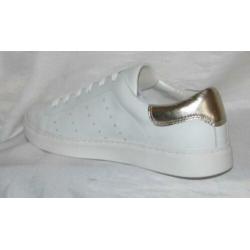 CARTOUX maat 40 lerensneaker wit/goud - gratis verzenden