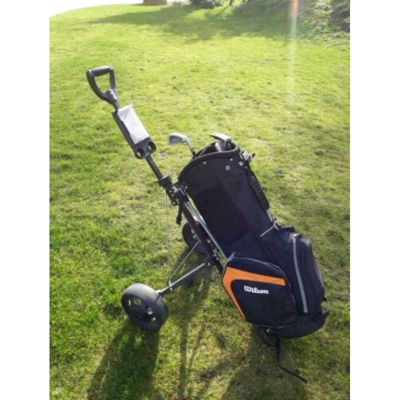 Golftrolley met tas