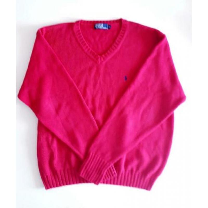 Pullover trui Polo By Ralph Lauren XL roze rood