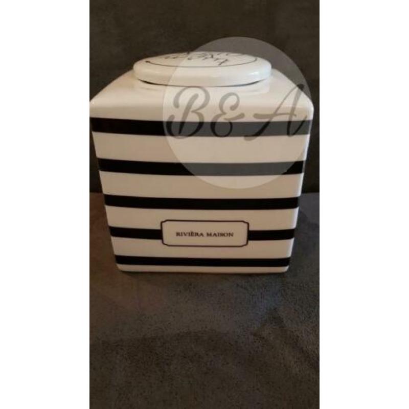 Riviera Maison Grocery Store Storage Jar Stripes