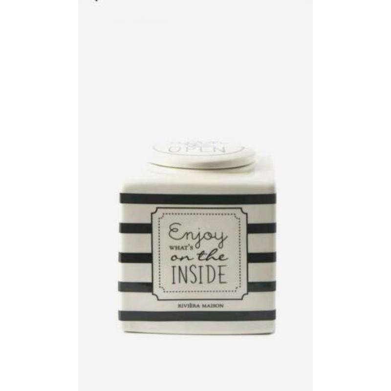 Riviera Maison Grocery Store Storage Jar Stripes