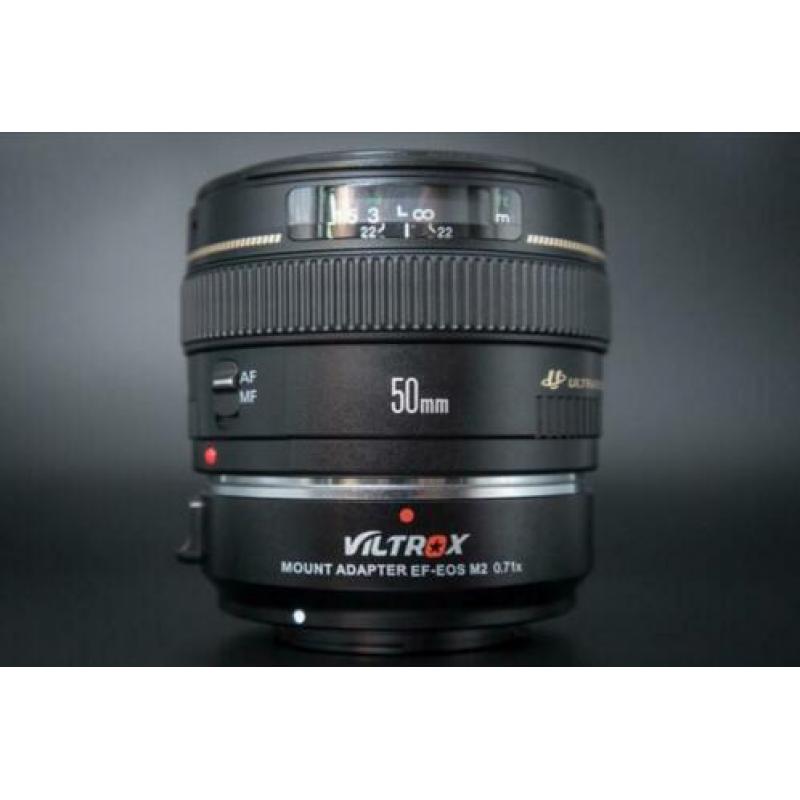 Canon 50mm USM f1.4 + speed Booster EF adabter Sony E Mount