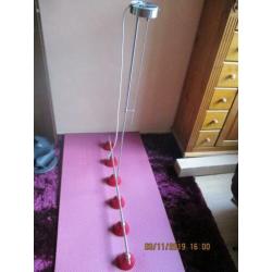 plafondlamp 6spots, stang lengte 125cm breedte 110cm