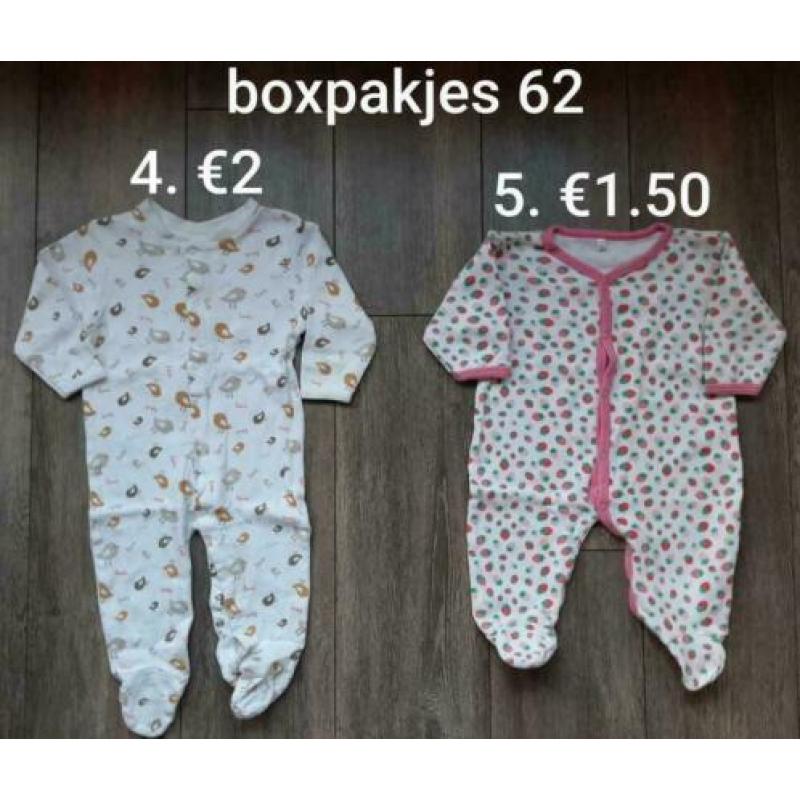 Boxpakjes mt 62 ??Meisje?? 9stuks