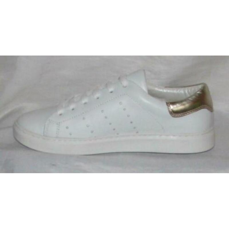 CARTOUX maat 40 lerensneaker wit/goud - gratis verzenden