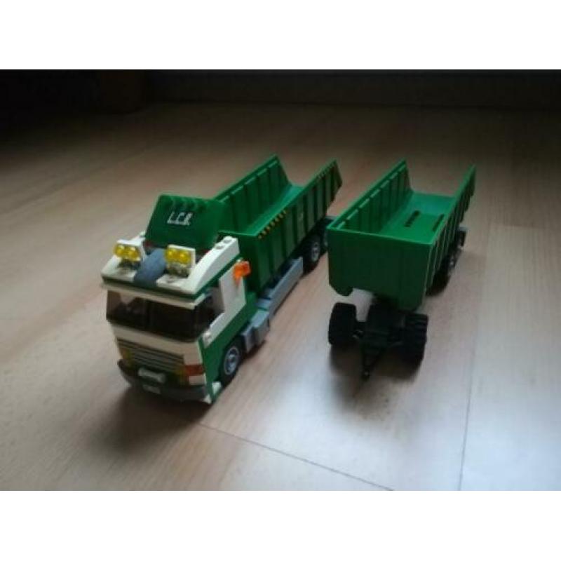 Lego city 7998 lcb truck groene vrachtwagen