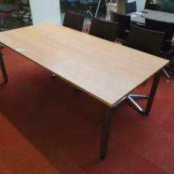 grote eettafel kantinetafel 200x100 cm beuken kleur blad