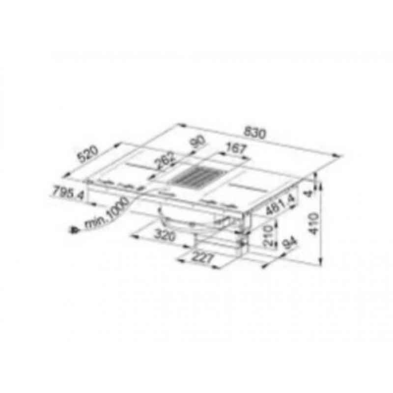 Franke FMY 839 HI inductie koopplaat met afzuiging