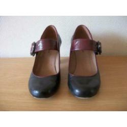 Pumps met Hakje en Gesp - Graceland 36 - Zwart Bordo - zgan