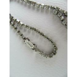 Strass vintage collier/kettinkje