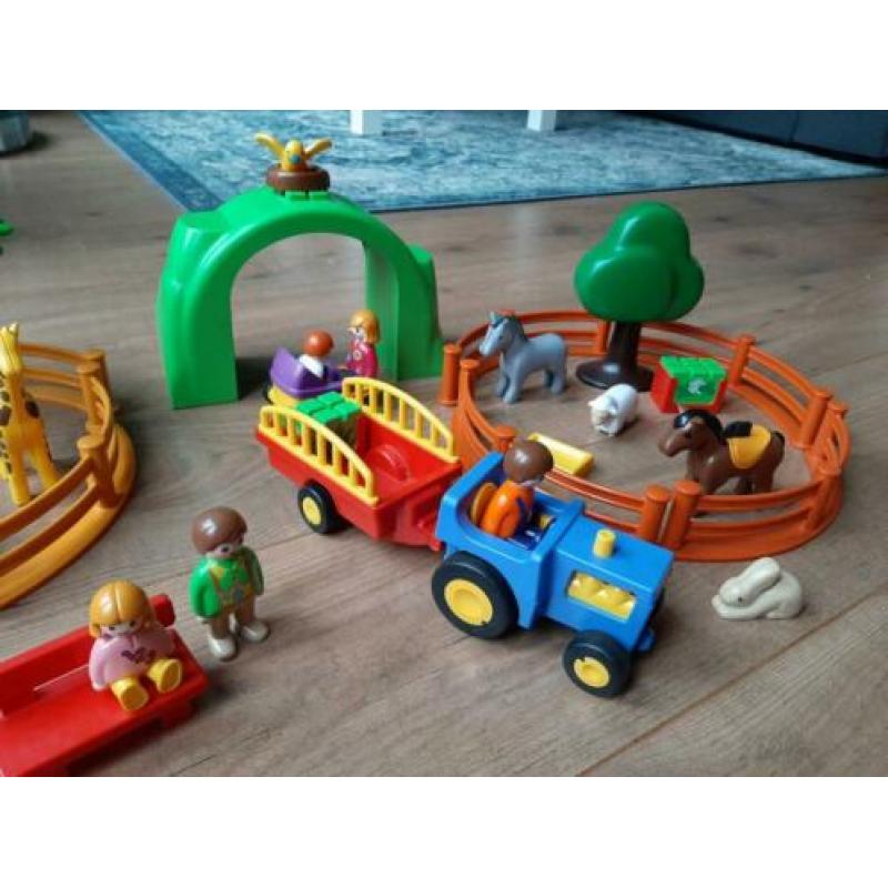 Playmobil 123 grote dierentuin 6754 compleet