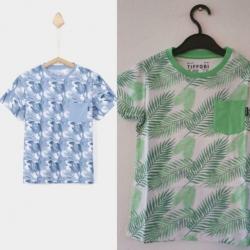 Nieuw Tiffosi t-shirt Boards palm groen blauw wit maat 110