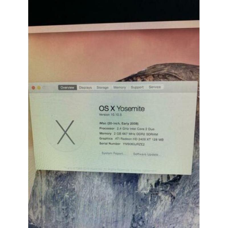 Imac 2008 “20 4 Gb ram