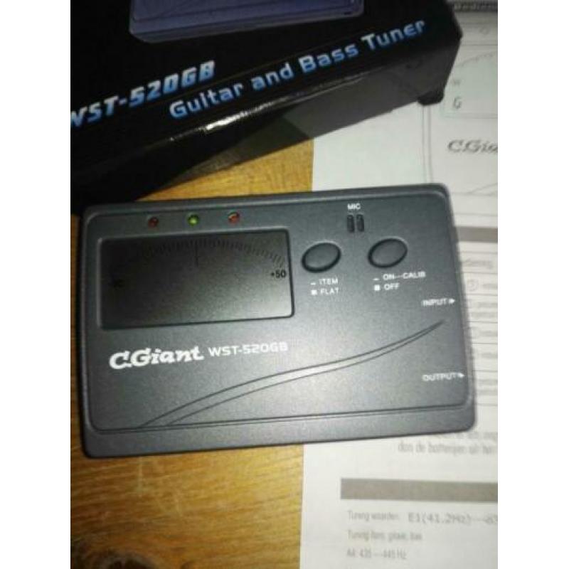 Gitaar stemmer C.Giant WST-520GB Guiter Bass Tuner