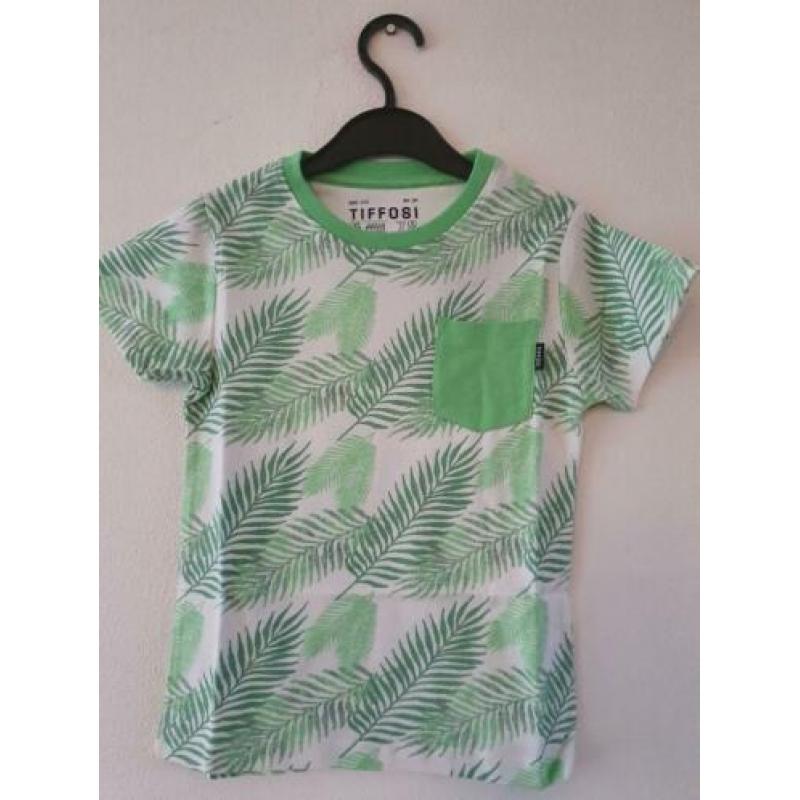 Nieuw Tiffosi t-shirt Boards palm groen blauw wit maat 110