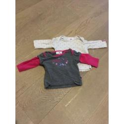 Pakket babykleding meisje maat 50 / 56 gratis slaapzak