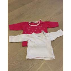 Pakket babykleding meisje maat 50 / 56 gratis slaapzak