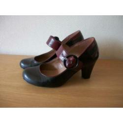 Pumps met Hakje en Gesp - Graceland 36 - Zwart Bordo - zgan