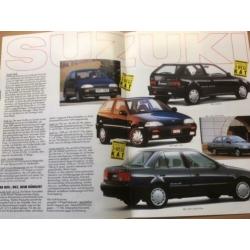 Autofolder/Brochure Suzuki Modell-Programm 1999 10 pagina's