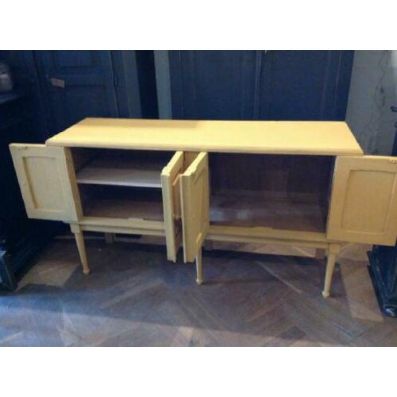 Vintage dressoir, TV kast, audio meubel, oker kastje VdlM