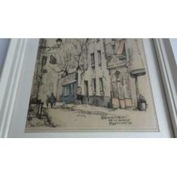 Litho Rue de Chevalier de la barre, Jan Korthals E