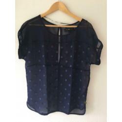 Blouse Anna Scott blauw maat s