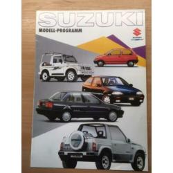 Autofolder/Brochure Suzuki Modell-Programm 1999 10 pagina's